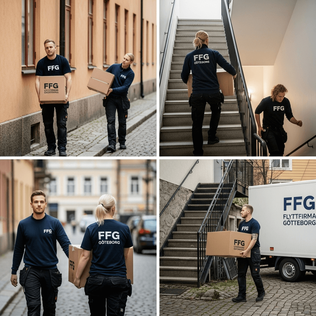 FFG:s personal utför flyttar med över 15 års erfarenhet och lokalkännedom i Göteborg.